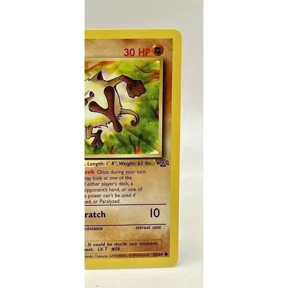 Mankey 55/64 Common Jungle Set  Non Holo Pokemon‎ TCG Vintage 1999 WOTC NM